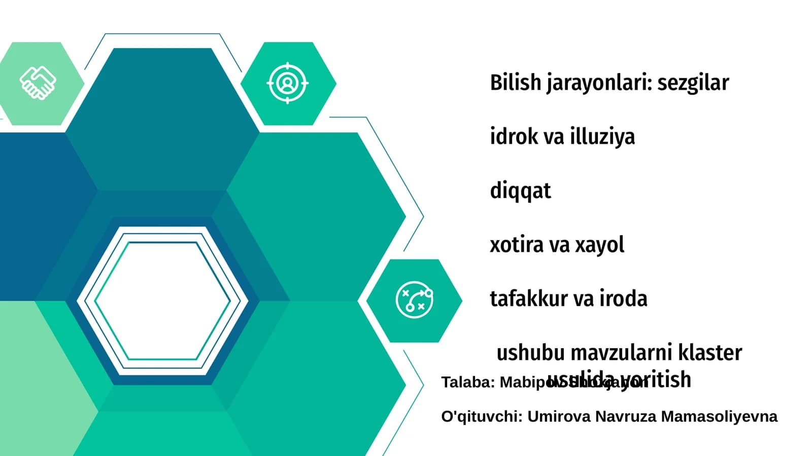 Bilish jarayonlari: sezgilar