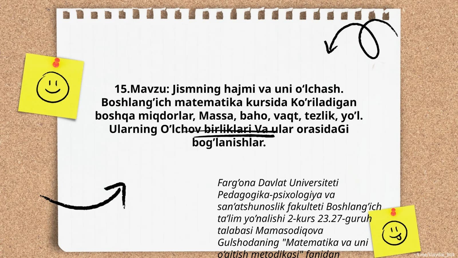 Matematika va uni o‘qitish metodikasi