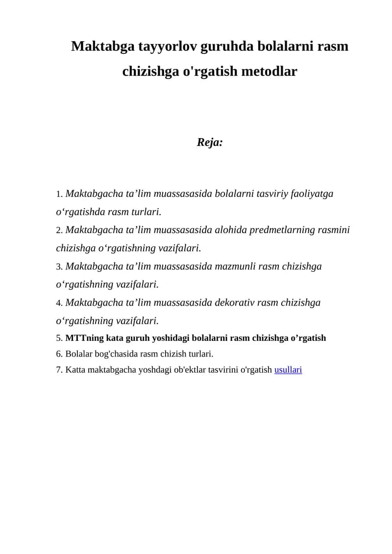 Rasm chizishning usullari