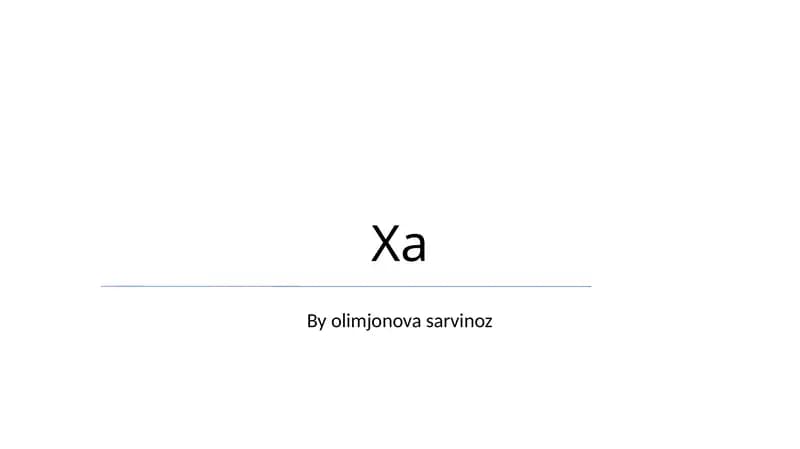 Xa