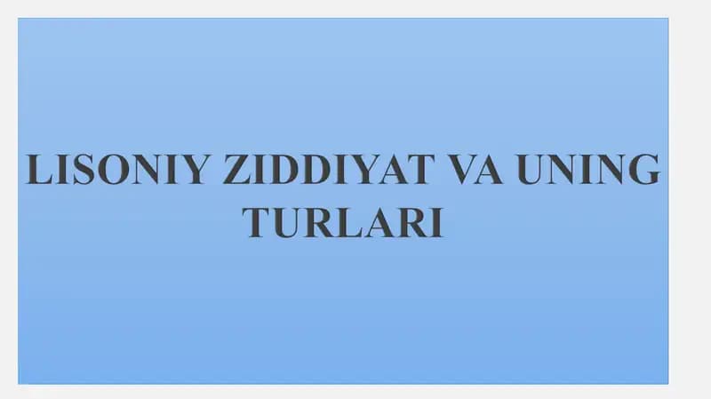 Teng qiymatli (ekvipolent) ziddiyatlar