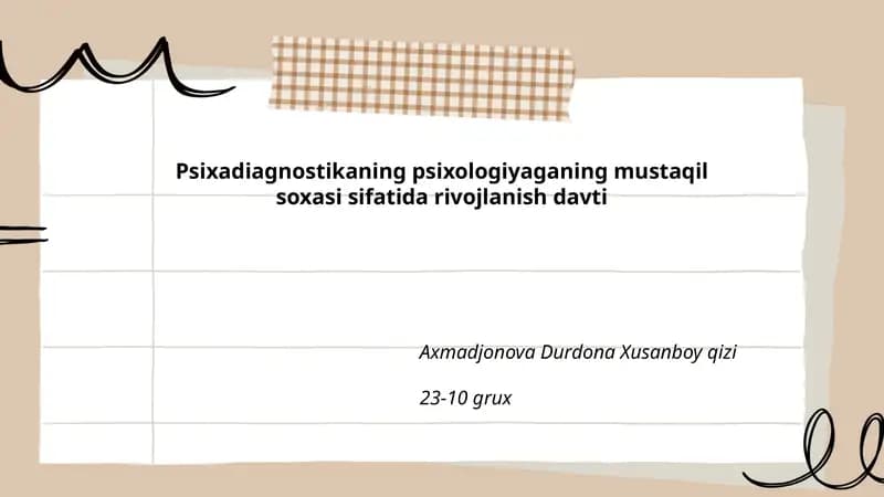 Psixadiagnostika