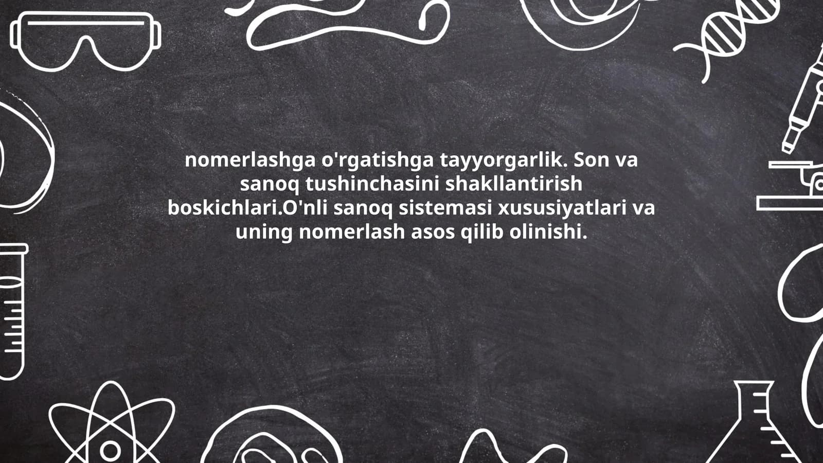 O'nli sanoq sistemasi xususiyatlari