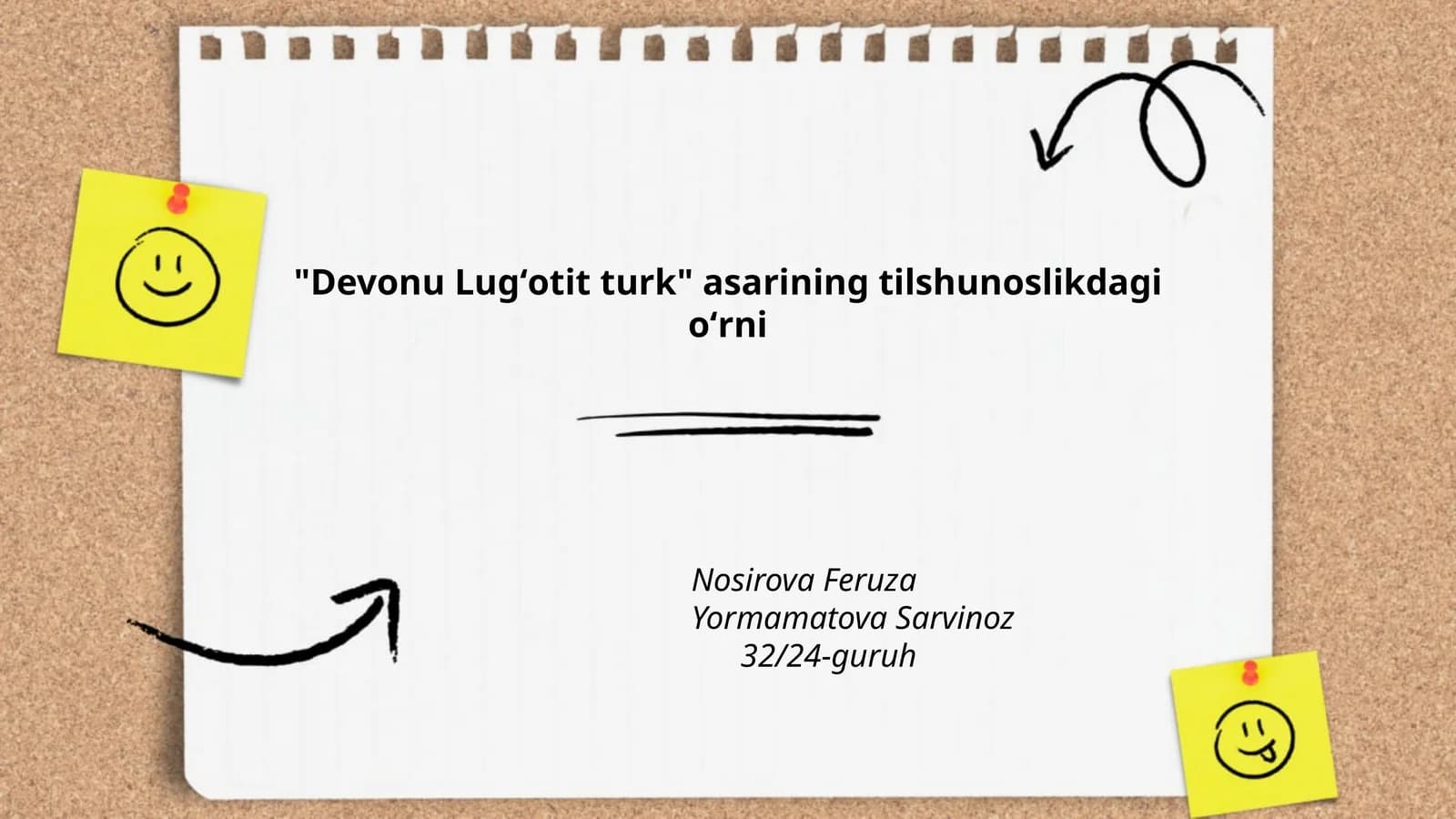 Devonu Lugʻotit turk asarining tilshunoslikdagi oʻrni