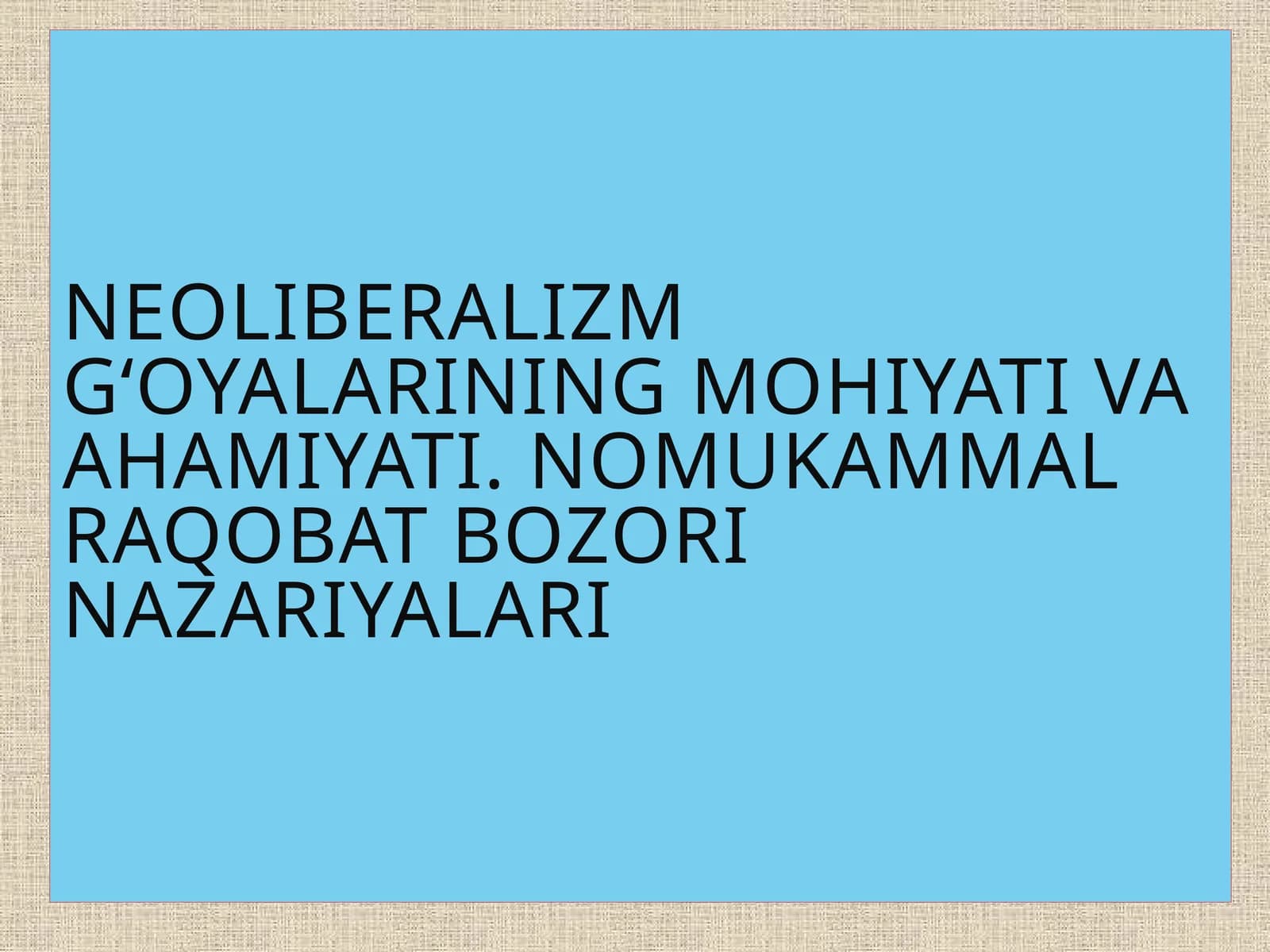 L.Erxardning iqtisodiy islohotlari