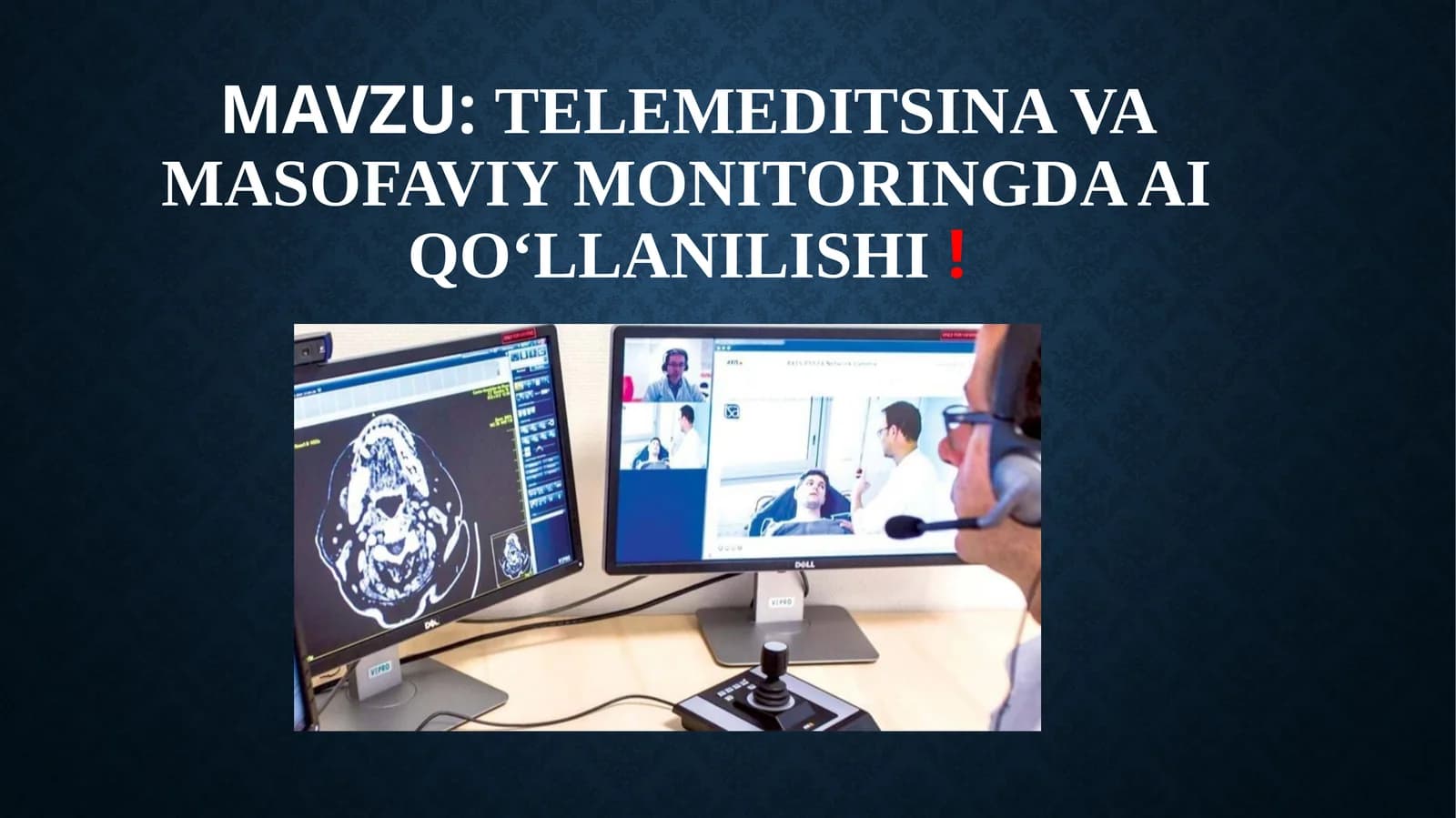 Telemeditsina va masofaviy monitoringda AI qo‘llanilishi