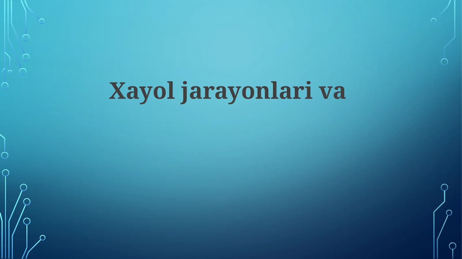 Tasavvur jarayonlari