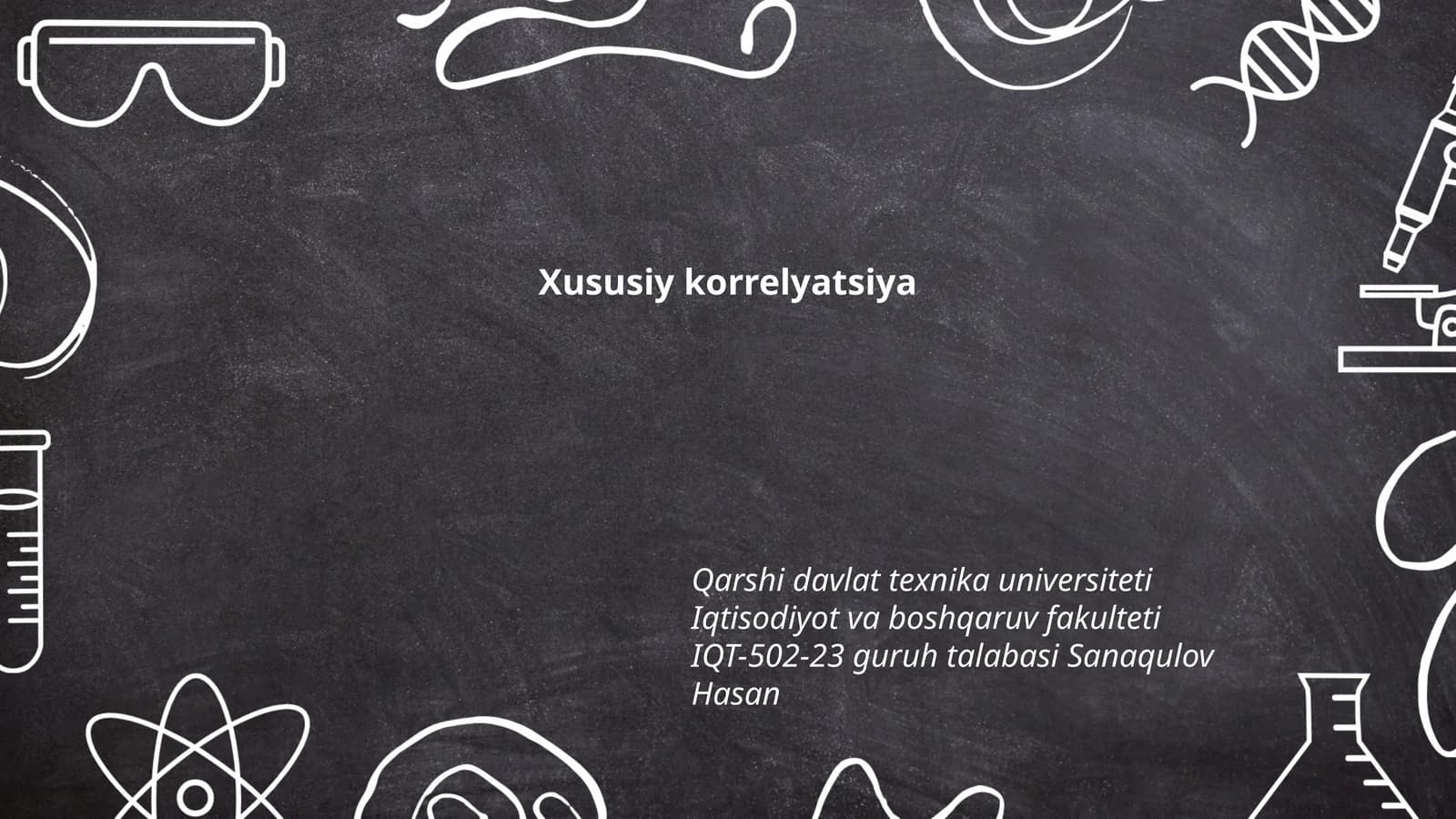 Xususiy korrelyatsiya