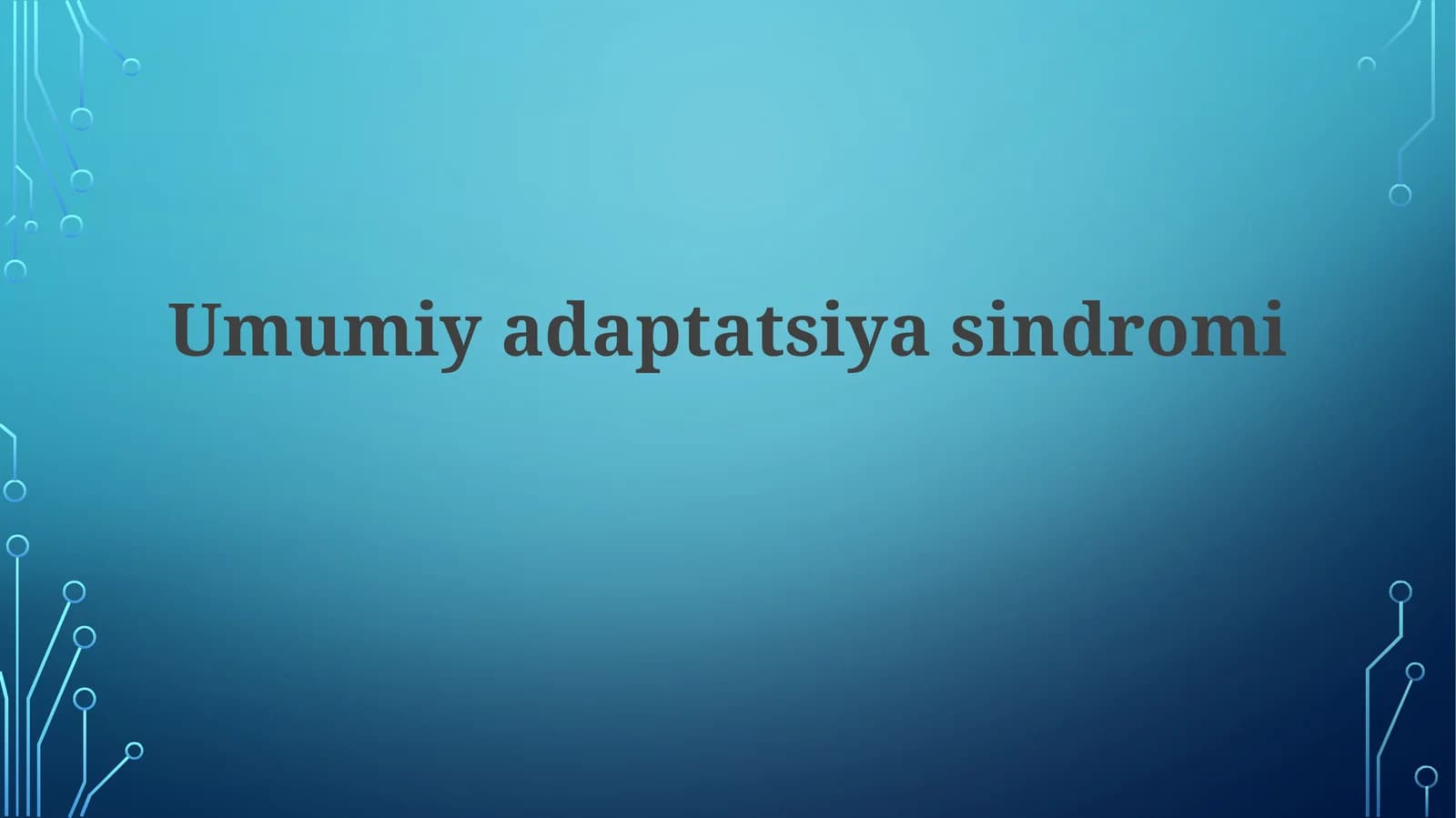 Umumiy adaptatsiya sindromi