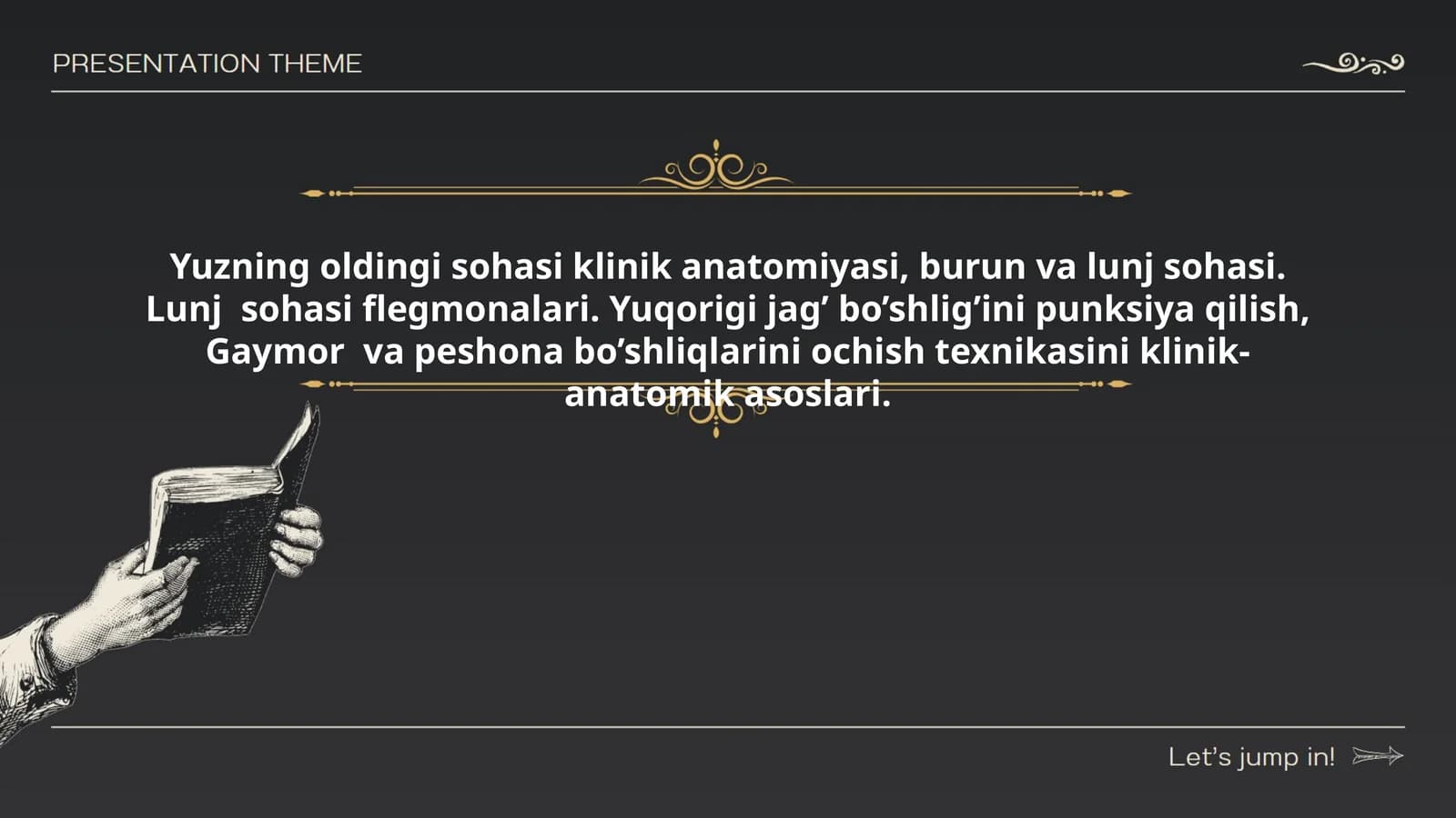 Yuzning oldingi sohasi klinik anatomiyasi: burun va lunj sohasi. Lunj sohasi flegmonalari. YUqorigi jag’ bo’shlig’ini punksiya qilish, Gaymor va peshona bo’shliqlarini ochish texnikasini klinik-anatomik asoslari
