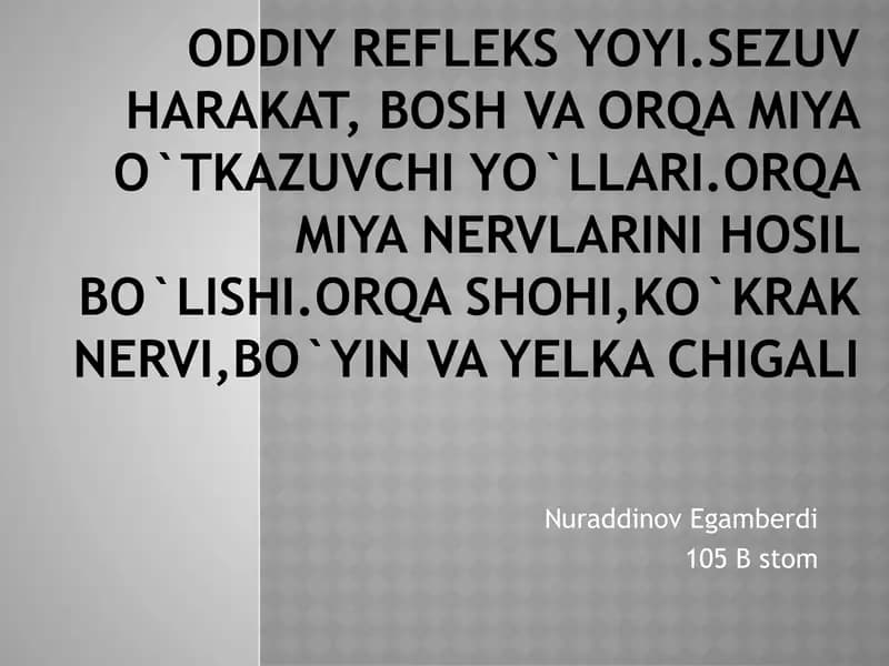 Oddiy refleks