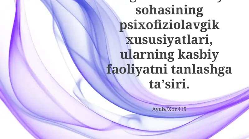 Sovg'a qobiliyatli bolalardagi psixofiziologik belgilar