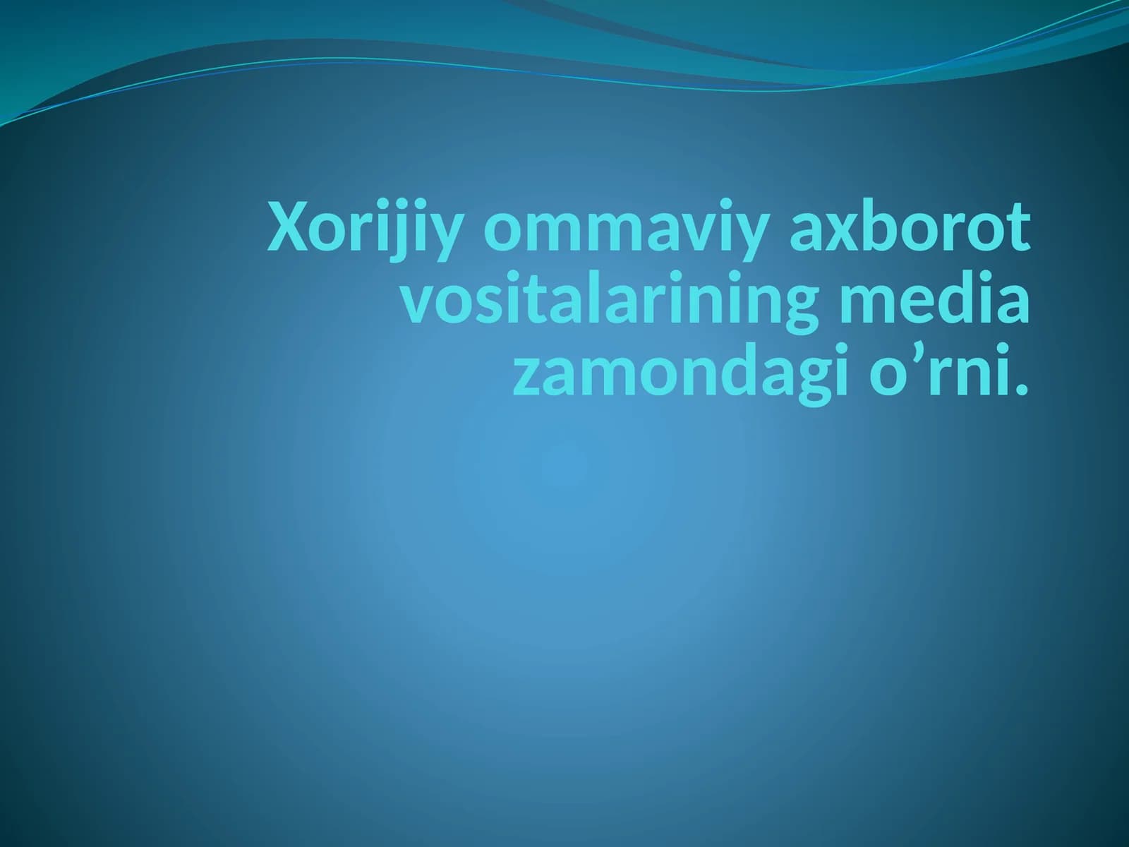 Ommaviy axborot vositalari