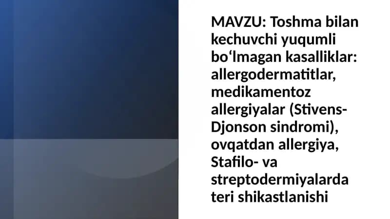 Allergodermatitlar