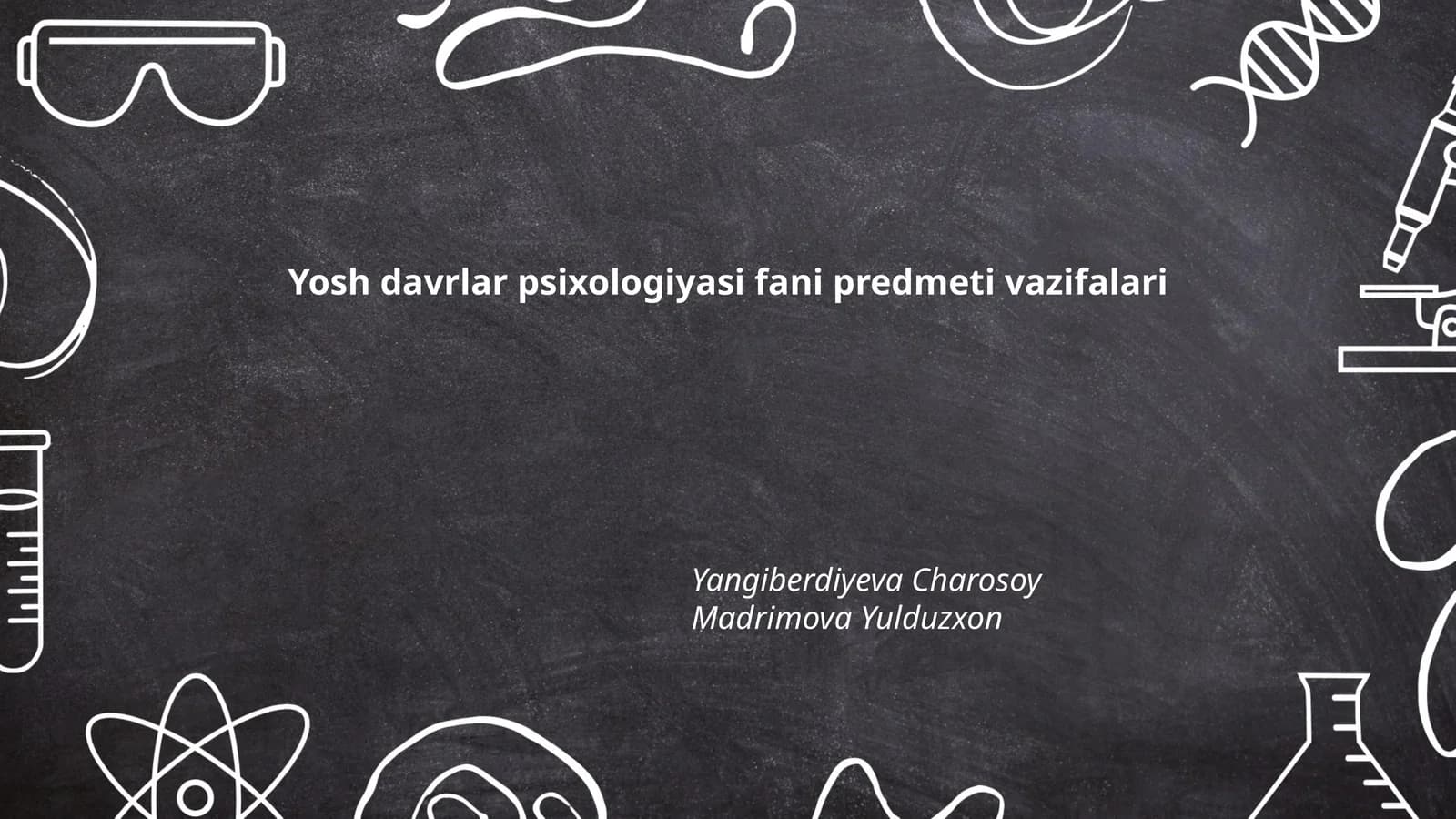 Yosh davrlar psixologiyasi fani predmeti vazifalari