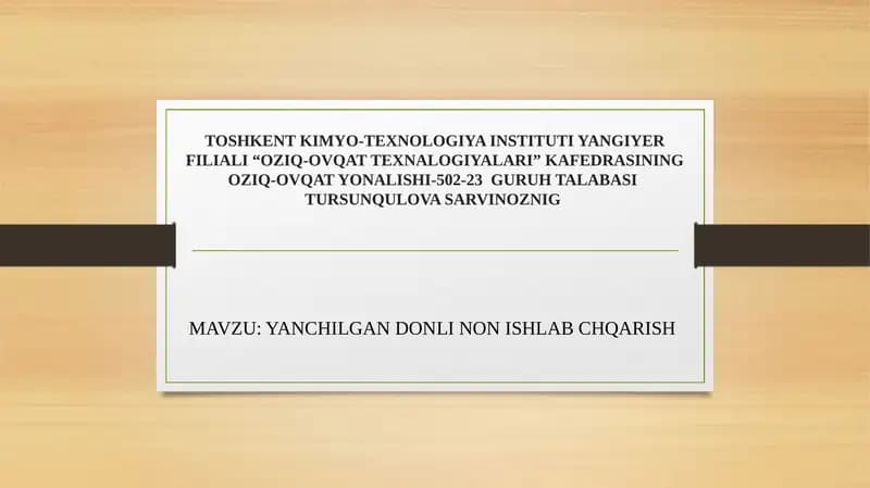 YANCHILGAN DONLI NON