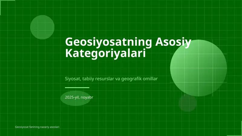 Geosiyosiy kategoriyalar