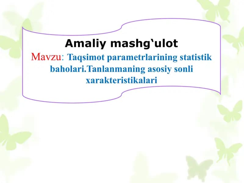 Amaliymashg‘ulot