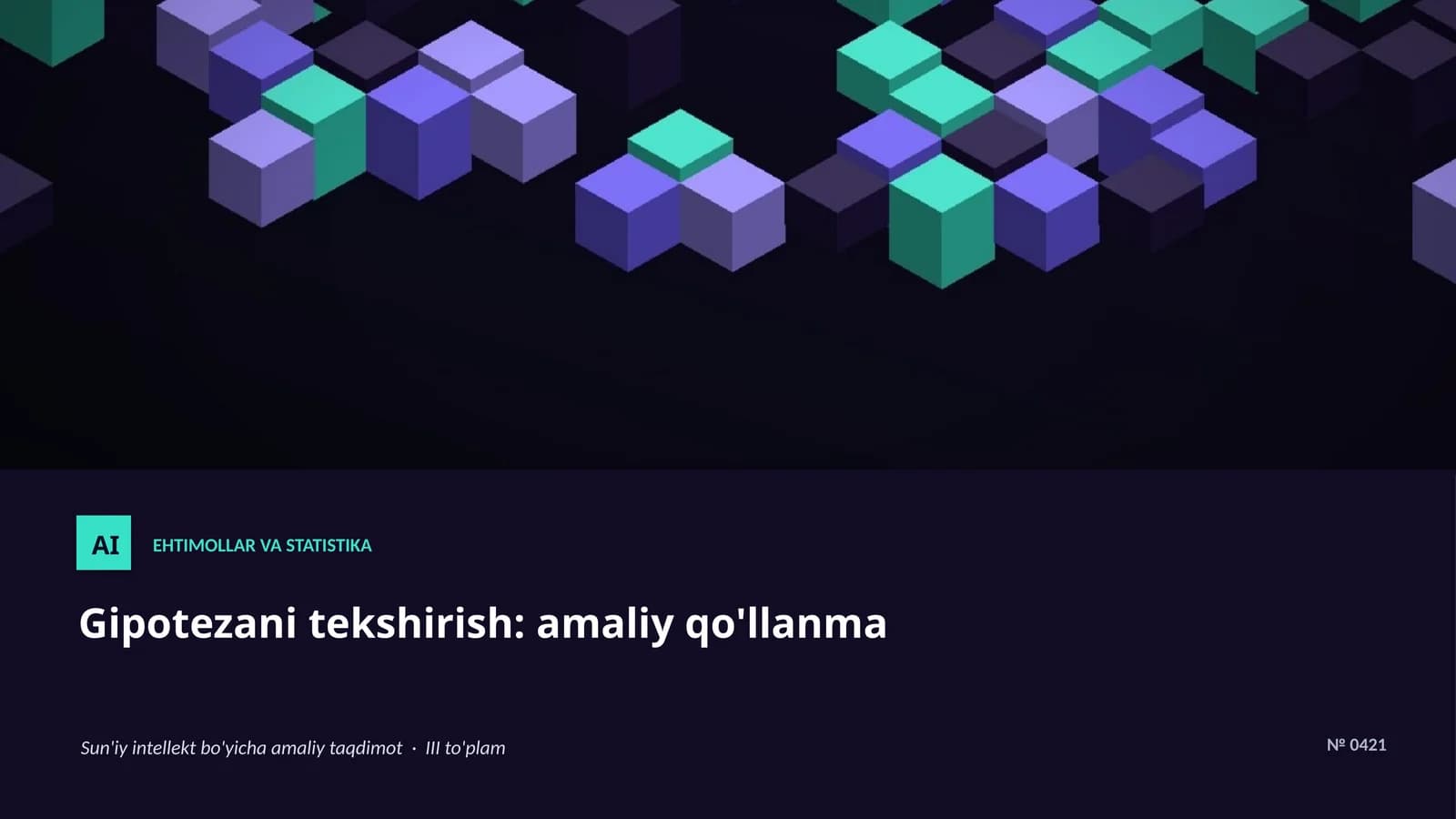 Ehtimollar va statistika