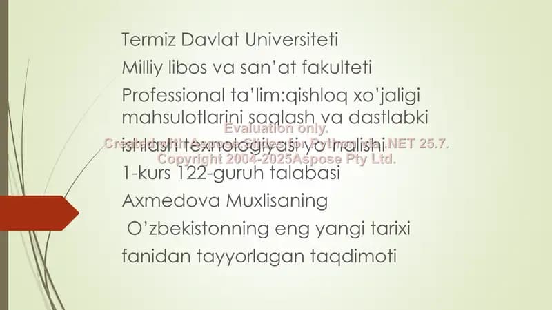 Milliy urf odatlar va qadriyatlar taqdimoti