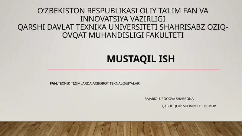 Zamonaviy dasturlash texnalogiyalari