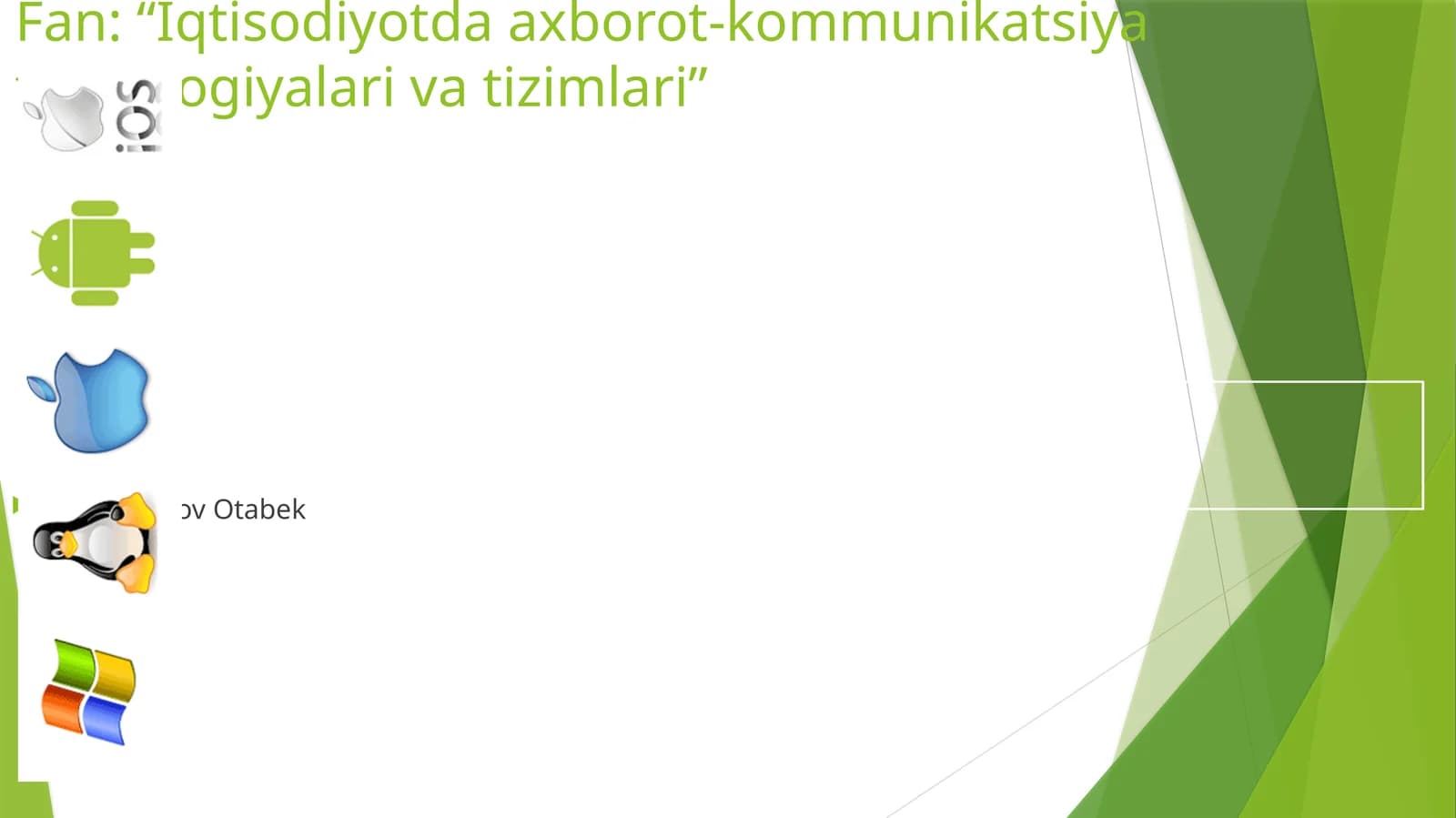 DASTURIY TA’MINOT VA UNING RIVOJLANISH TENDENSIYALARI