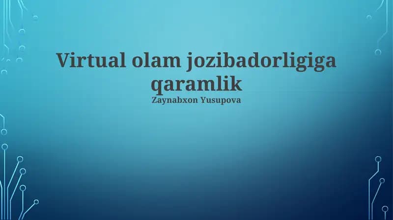 Virtual Olam Qaramligi