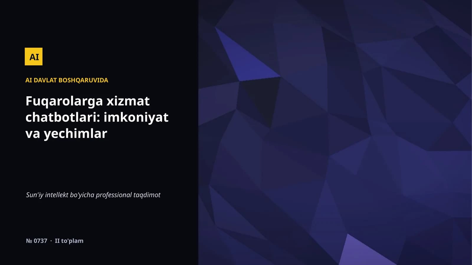 AI DAVLAT BOSHQARUVIDA