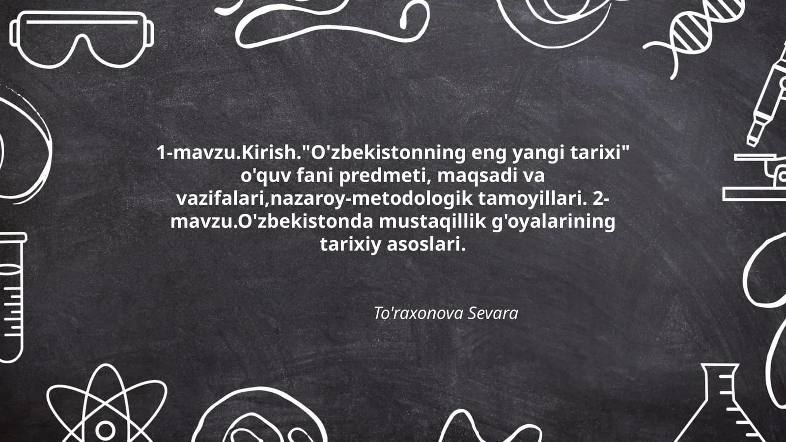 O'zbekistonning eng yangi tarixi