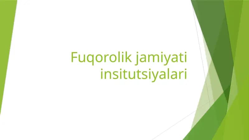 Fuqorolik jamiyati institutlari