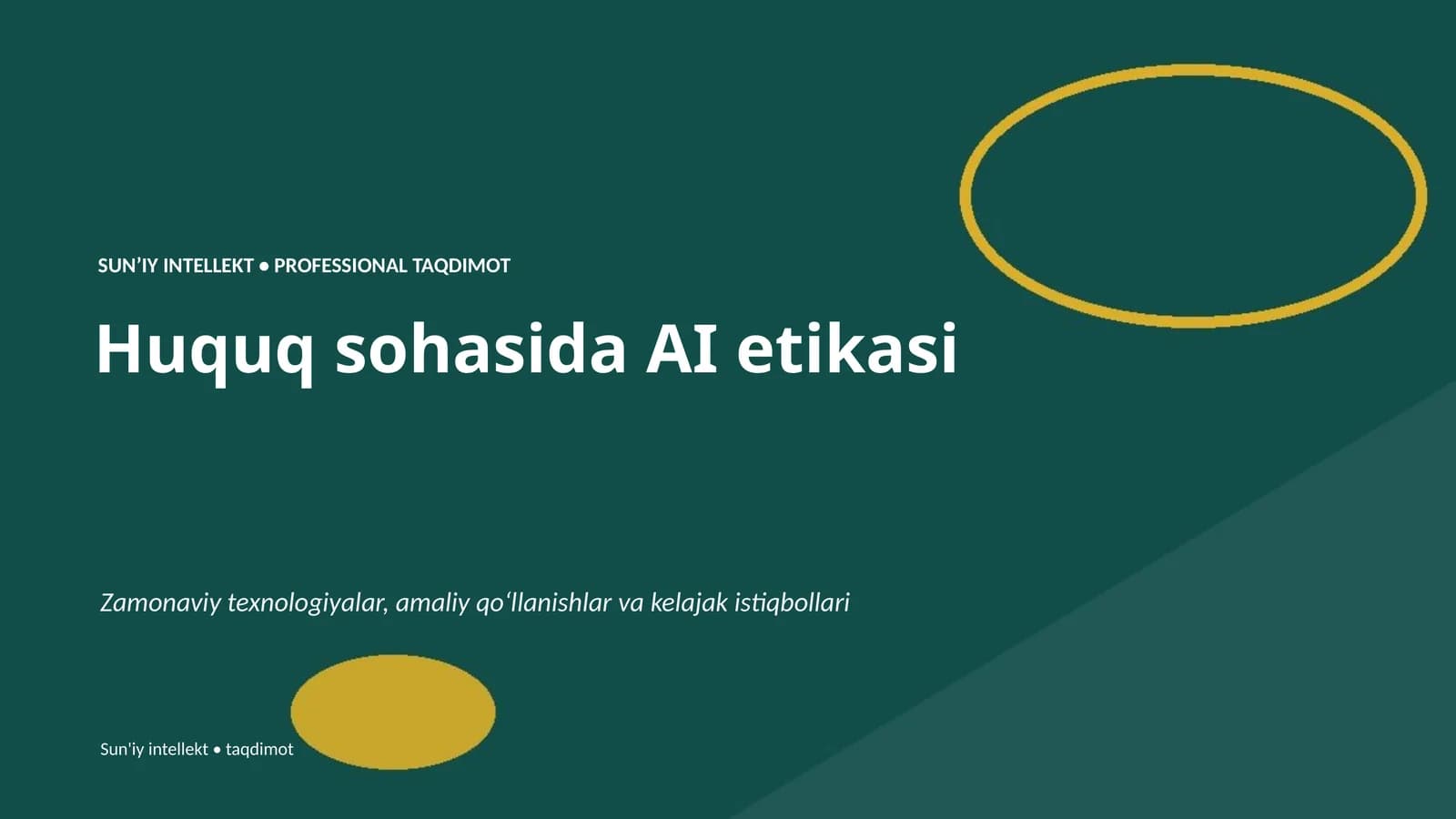 Huquq sohasida AI etikasi