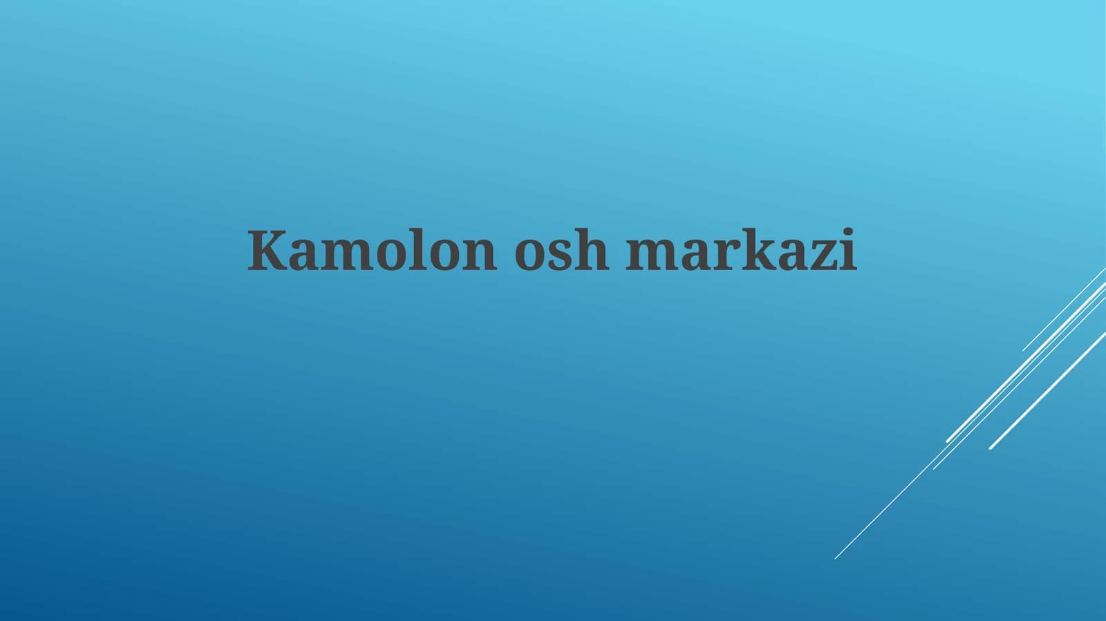 Kamolonoshmarkazi