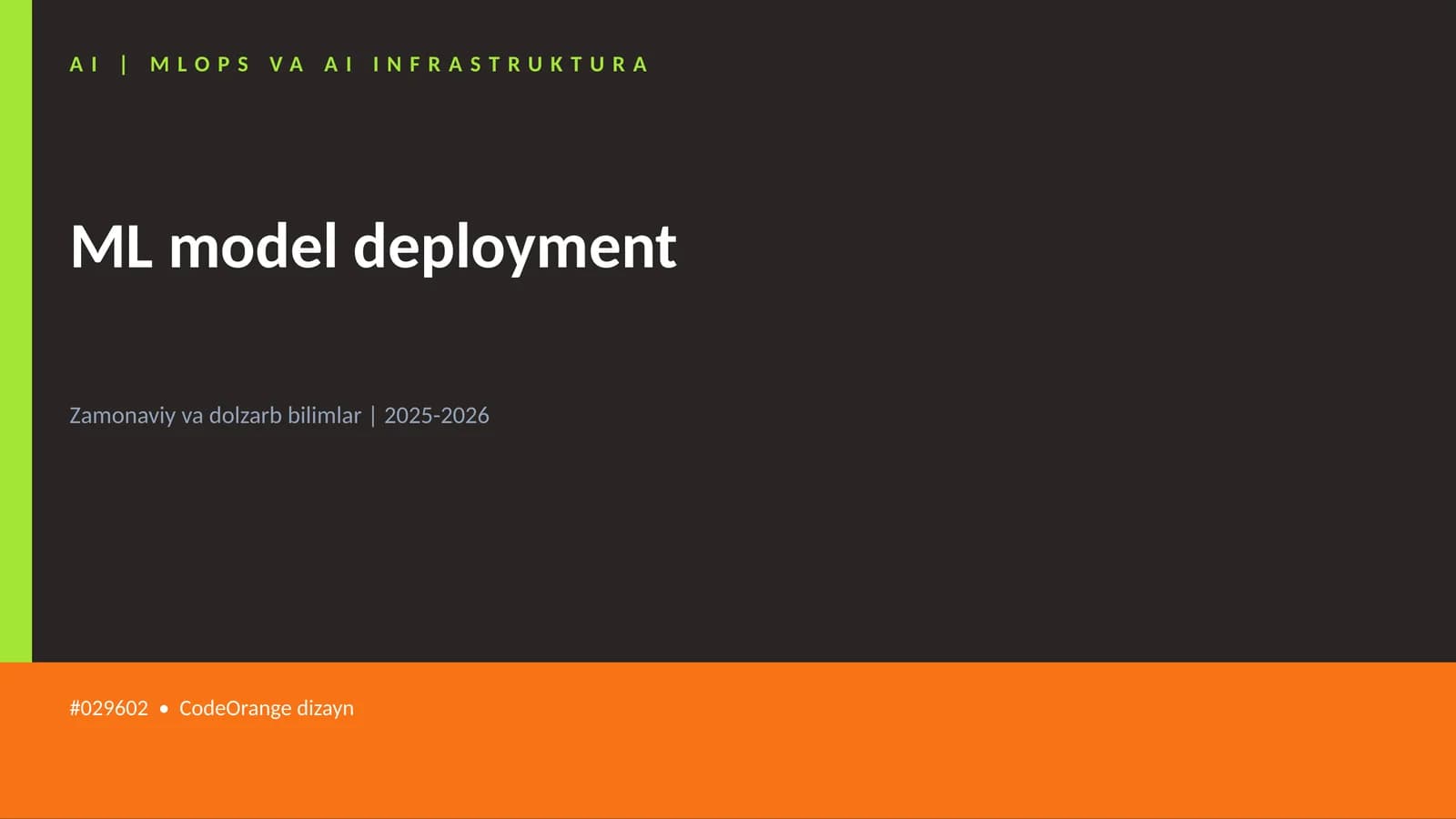 MLOPS VA AI INFRASTRUKTURA