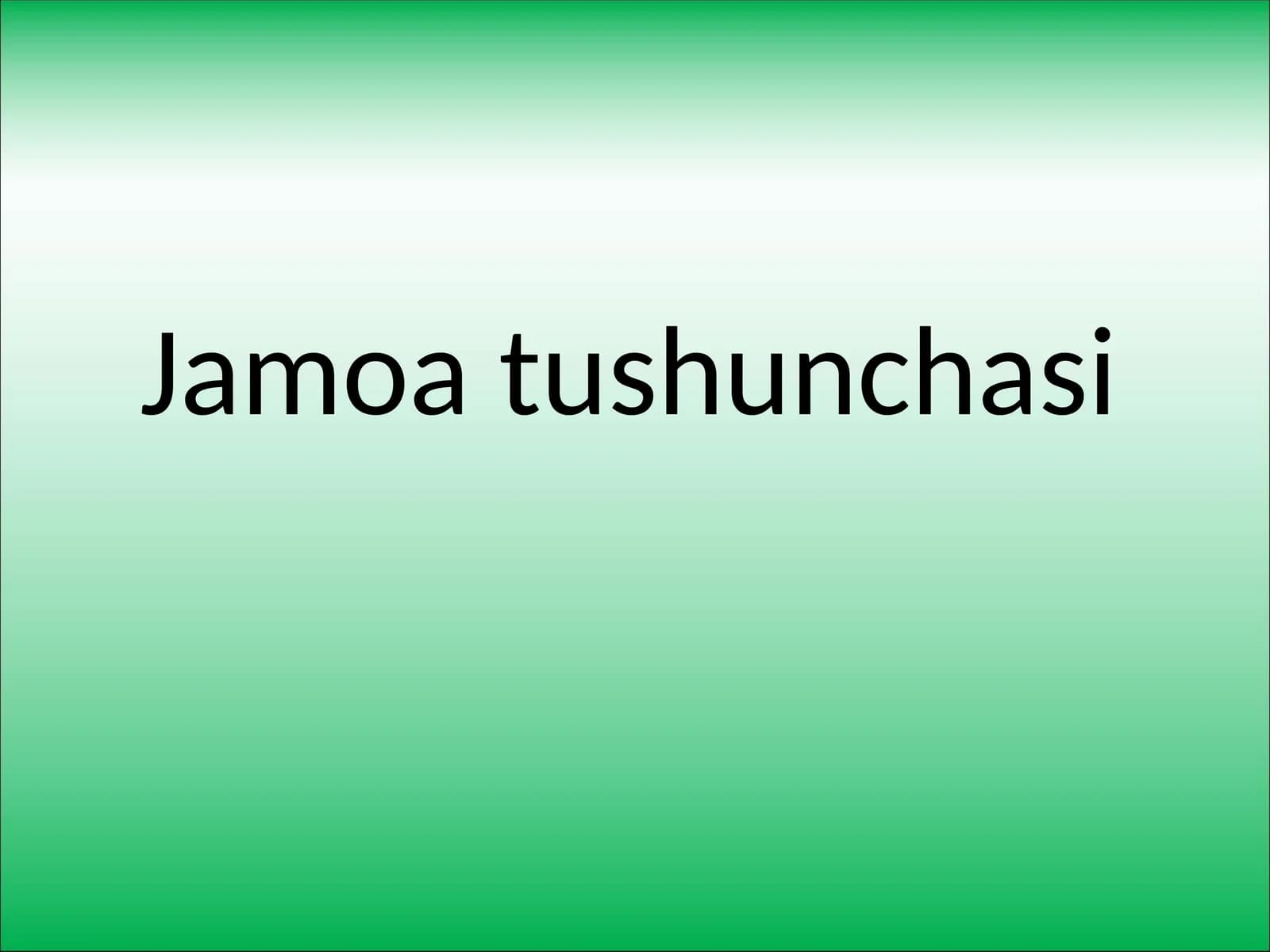 Jamoaga misollar
