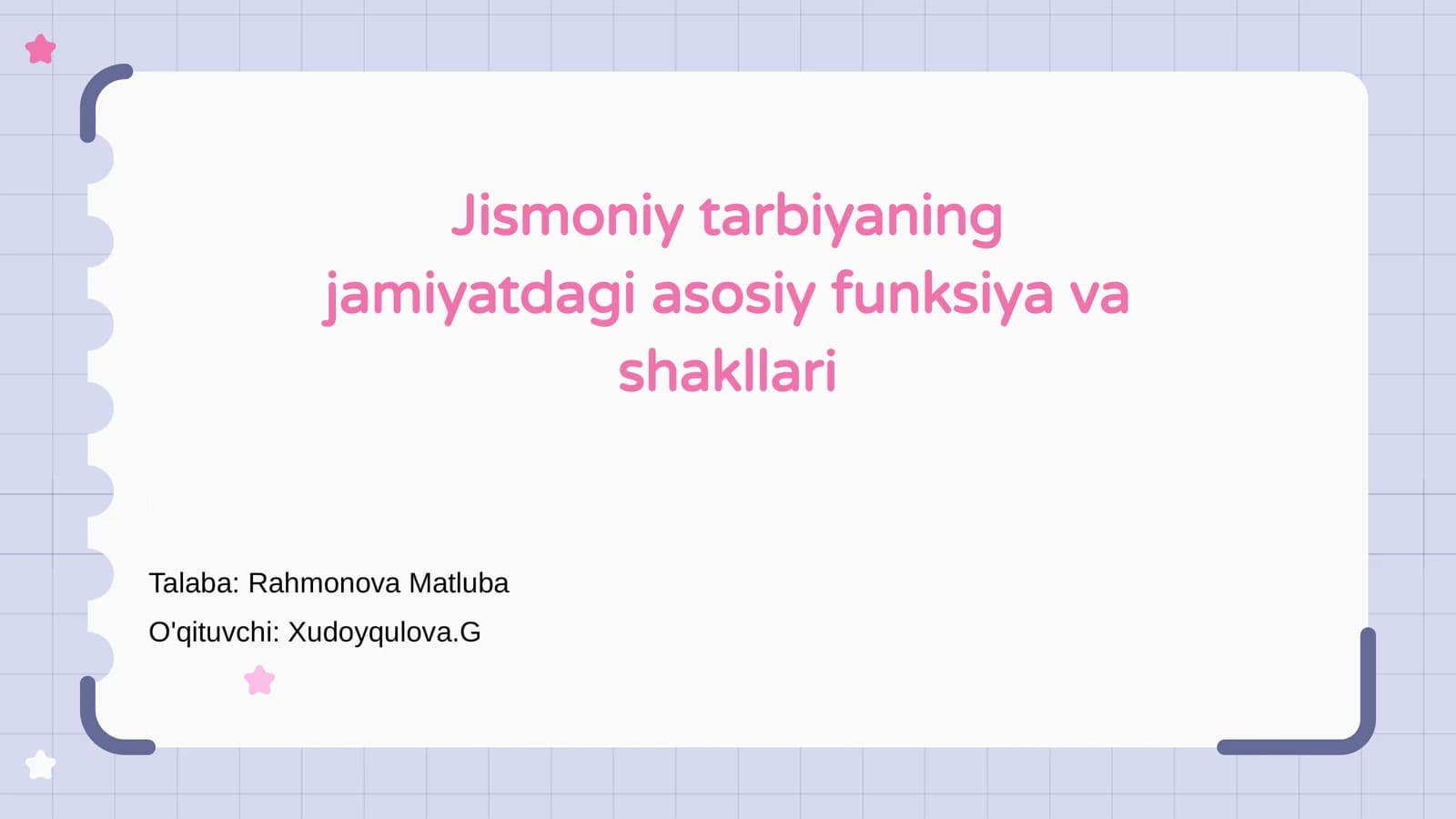 Jismoniy tarbiyaning jamiyatdagi asosiy funksiya va shakllari