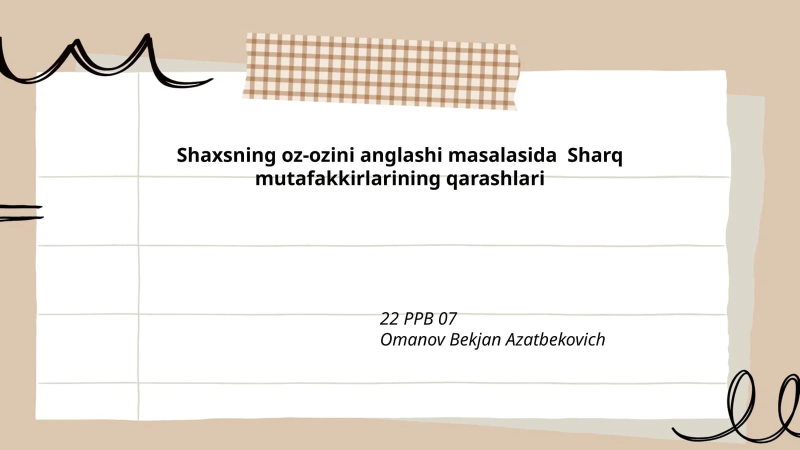 Sharq mutafakkirlarining qarashlari