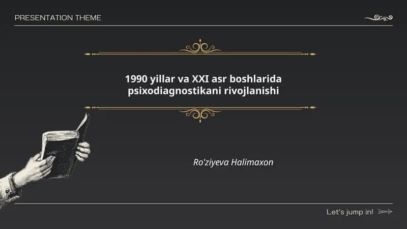 1990 yillar va XXI asr boshlarida psixodiagnostikani rivojlanishi