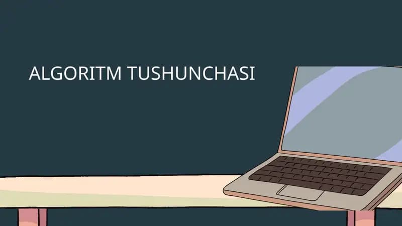 ALGORITM TUSHUNCHASI