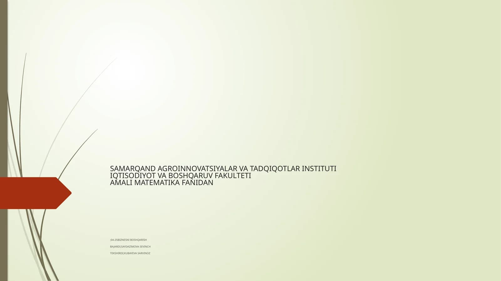 JORDAN-GAUSS USULI