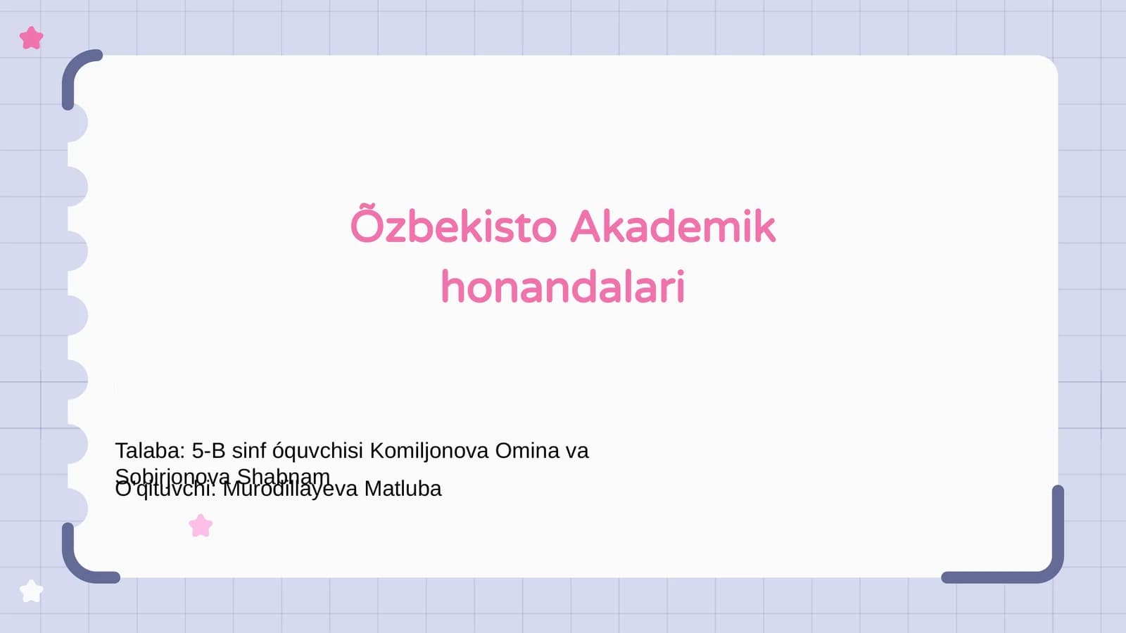 Õzbekiston Akademik honandalari