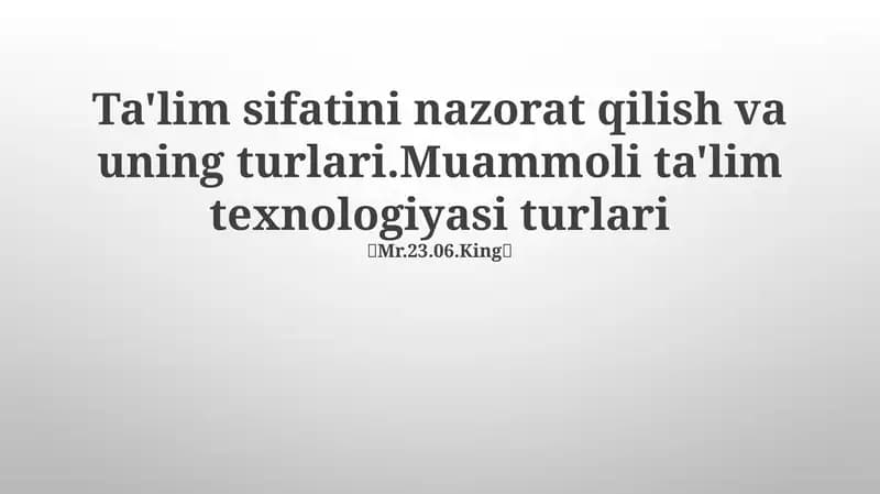 Muammoga asoslangan ta'lim (PBL) texnologiyasi