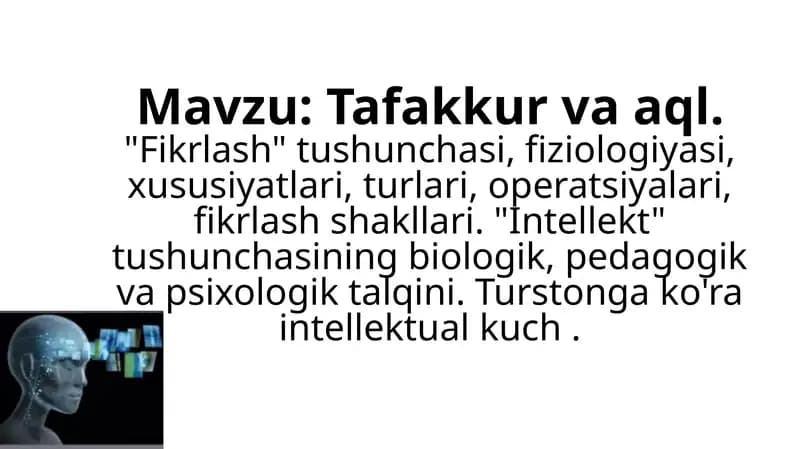 Tafakkur va aql