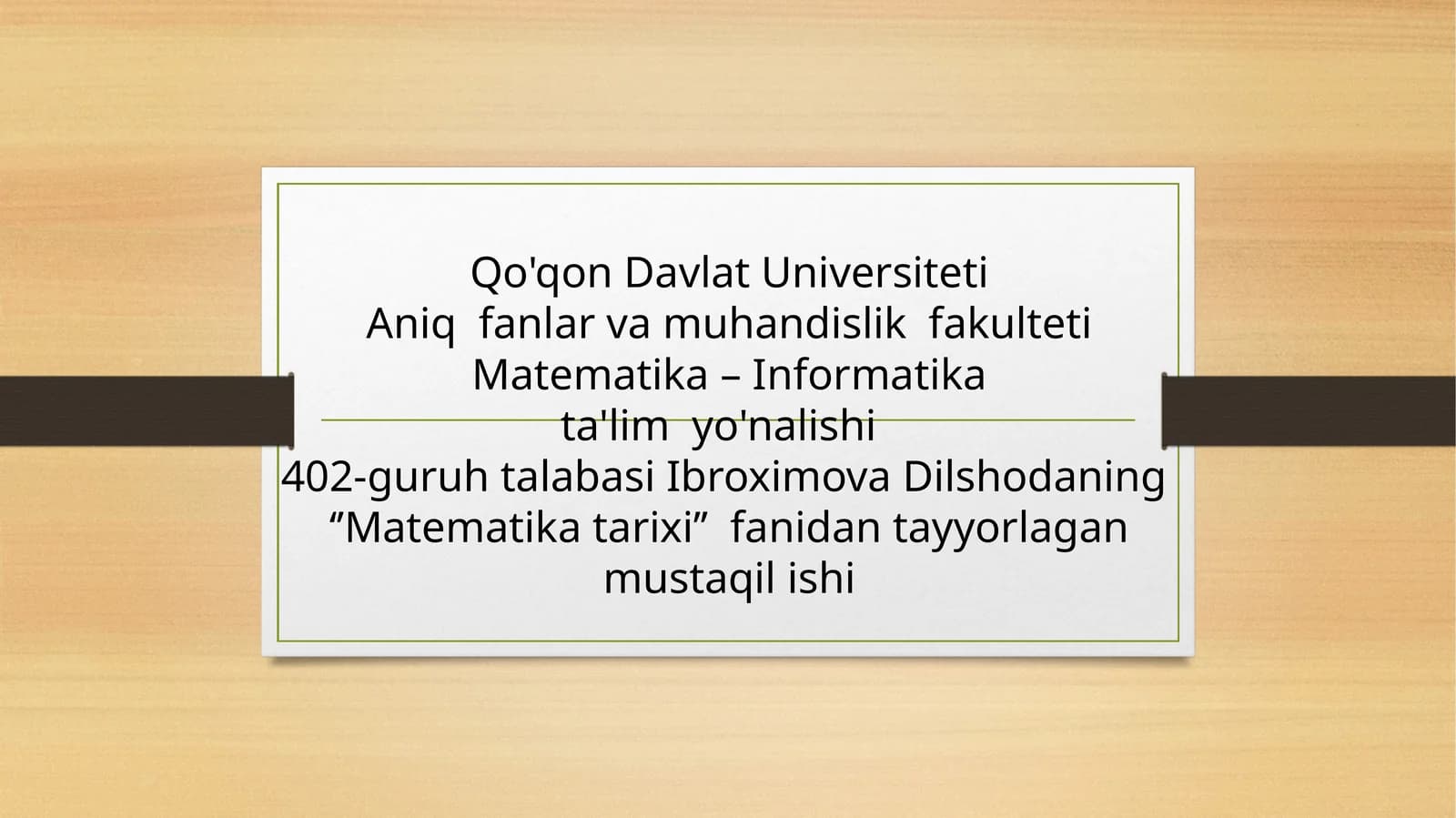Taqdimot