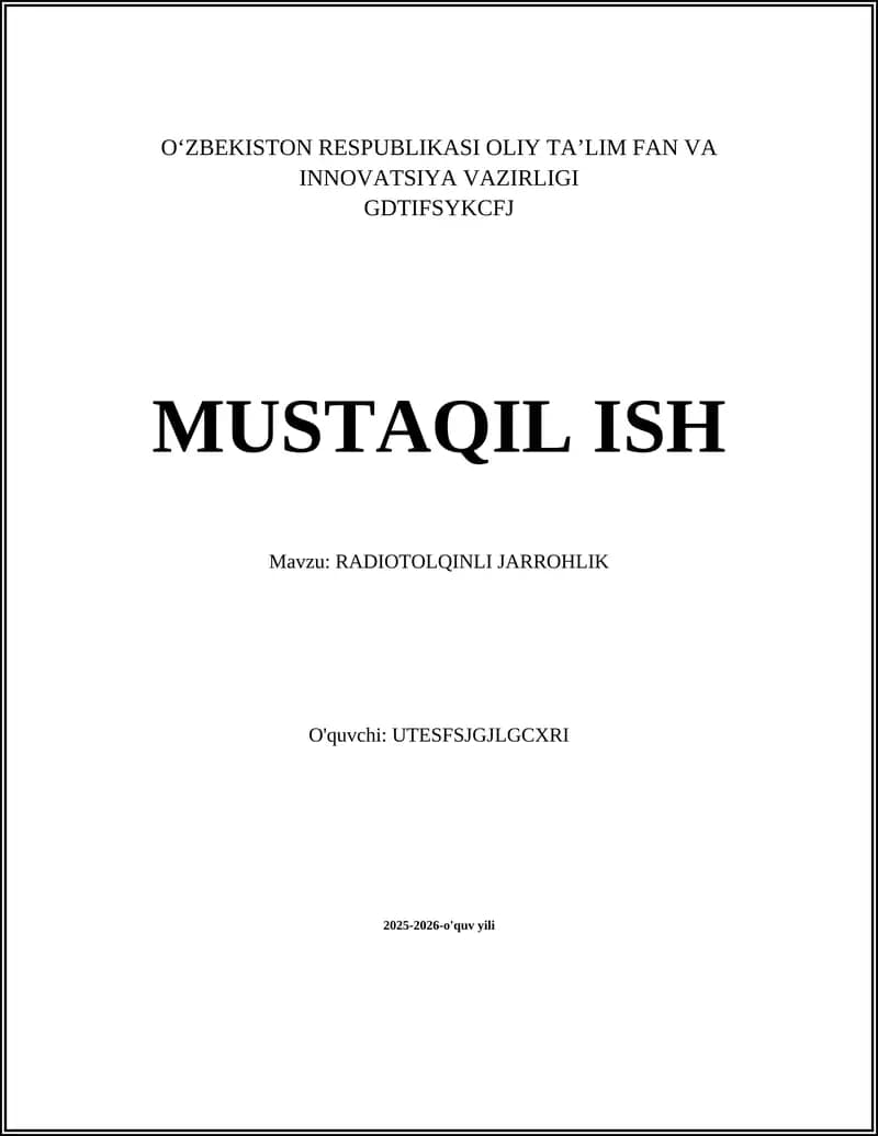 Radiotolqinli jarrohlik