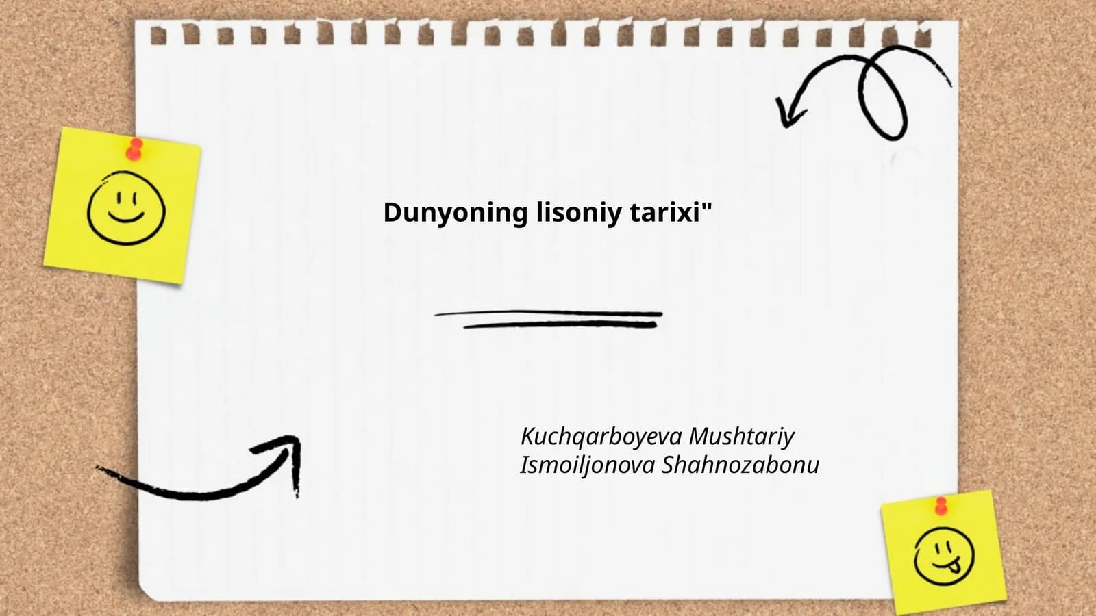 Dunyoning lisoniy tarixi