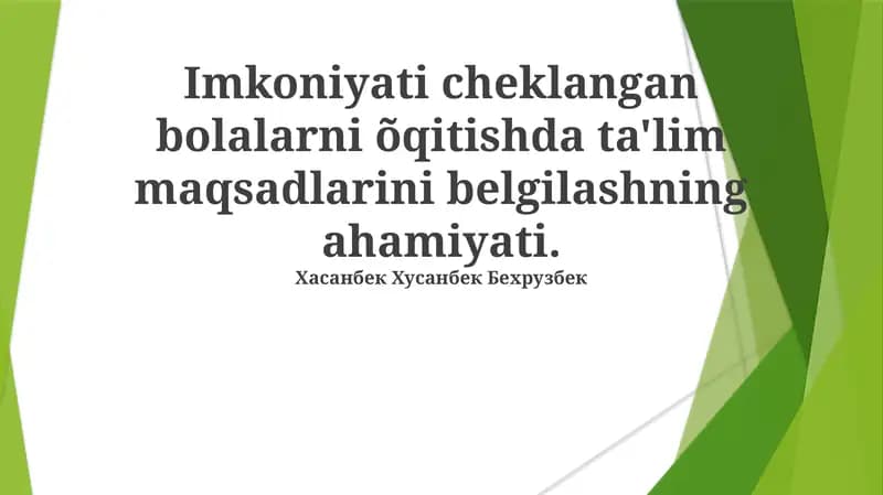 Taraqqiyotni o'lchash va maqsadlarni moslashtirish