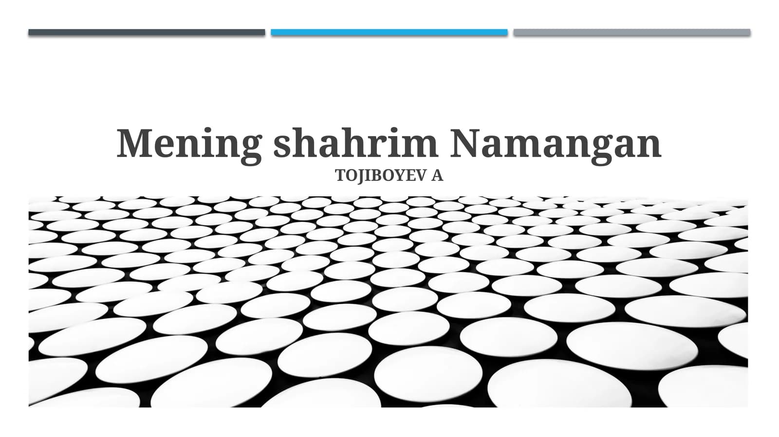 Mening shahrim Namangan