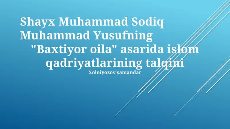 Baxtiyor oila