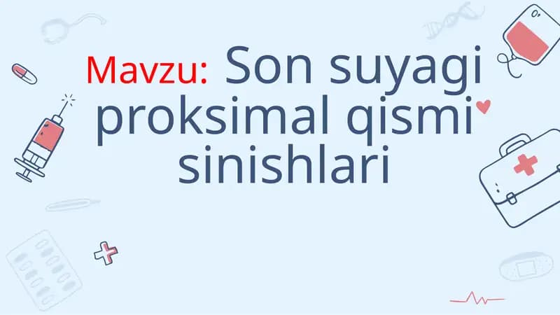 Son suyagi proksimal qismi sinishlari