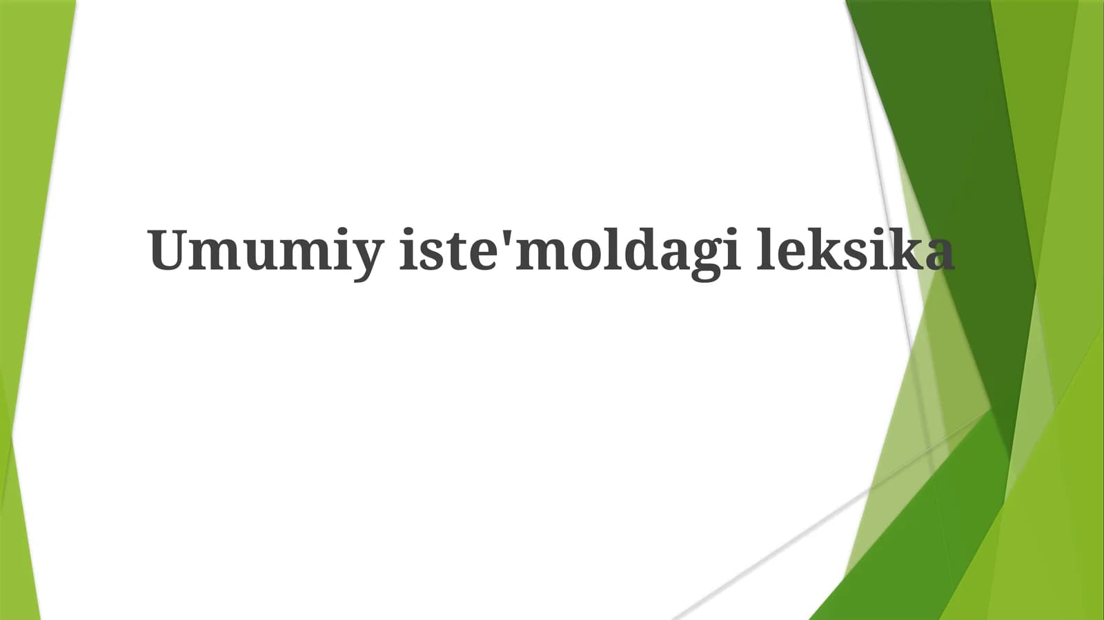 Umumiyiste'moldagileksika
